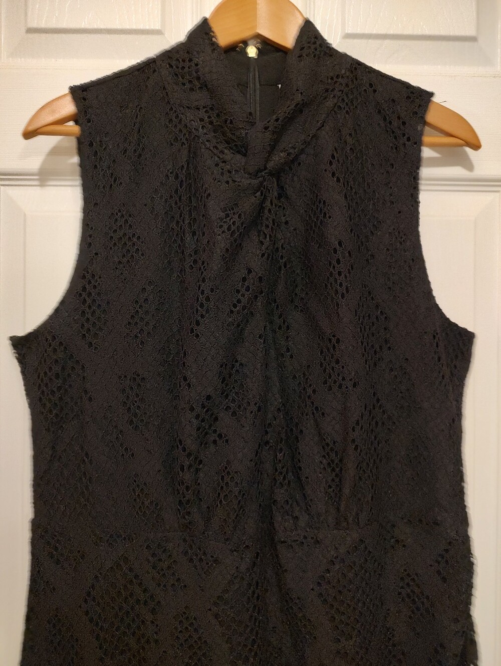 Michael Kors Sleeveless Black Lace Women's Dress
